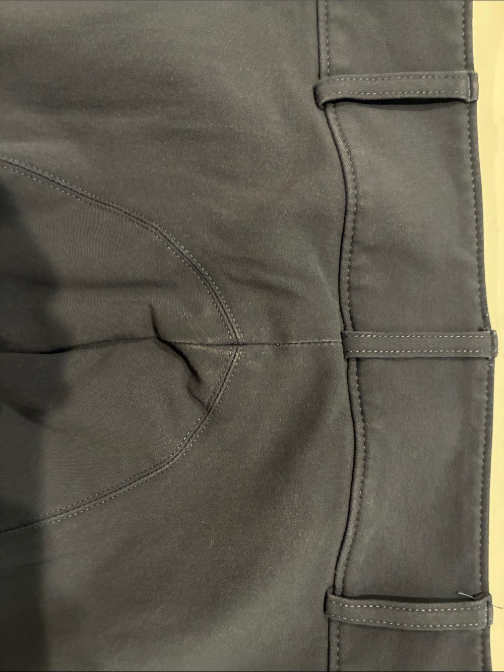 The Tailored Sportsman Riding Breeches Size 14 Navy Knee Patch Equestrian - Picture 14 of 15